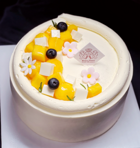 椰子布丁芒果蛋糕