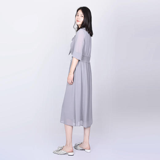 圣三利女装夏季中长款雪纺连衣裙SL2117158 商品图2