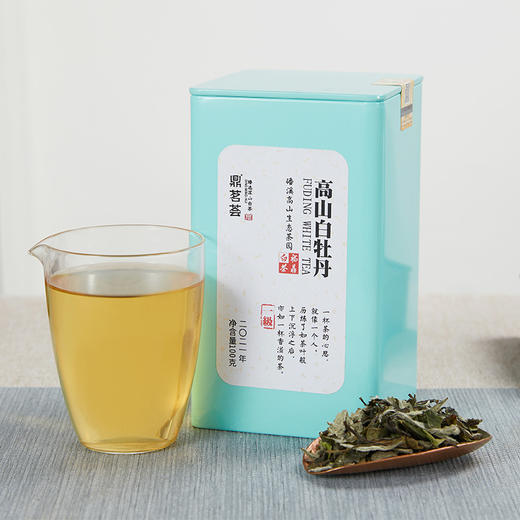 鼎茗荟丨高山白牡丹 福鼎白茶 磻溪产地 一级 2021年 100g 买2罐配手提袋 商品图0