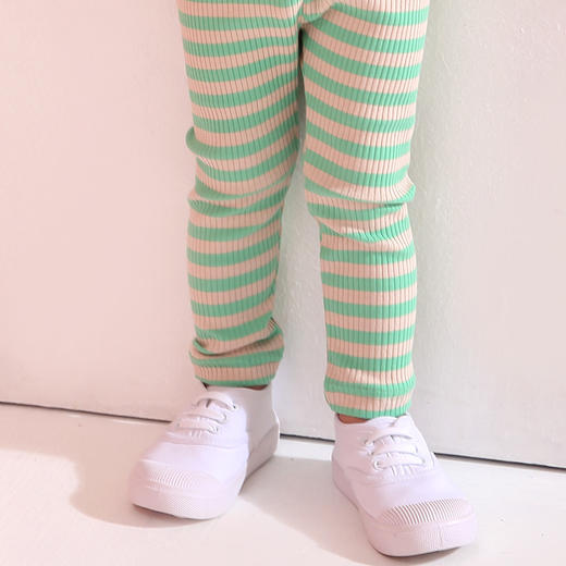 【早秋特价】龙之涵儿童条纹打底裤款薄婴儿条纹小宝宝裤子紧身洋气潮童装外穿 商品图4