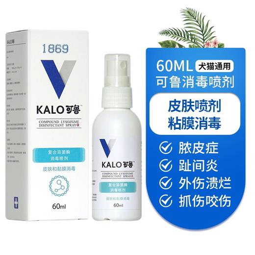 可鲁复合溶菌酶消毒喷剂60ml 商品图1