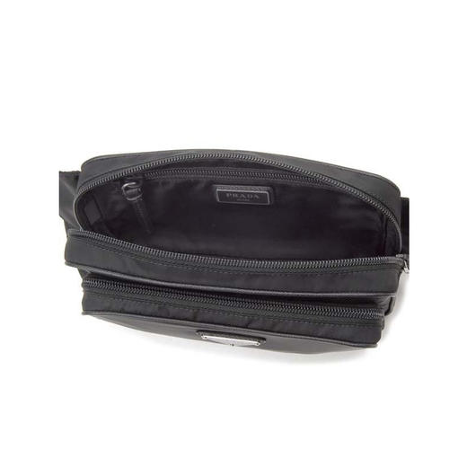 PRADA 普拉达 女士 Re-Nylon 再生尼龙珐琅金属三角形徽标腰包 黑色 1BL010 064 F0002 YOO 商品图2