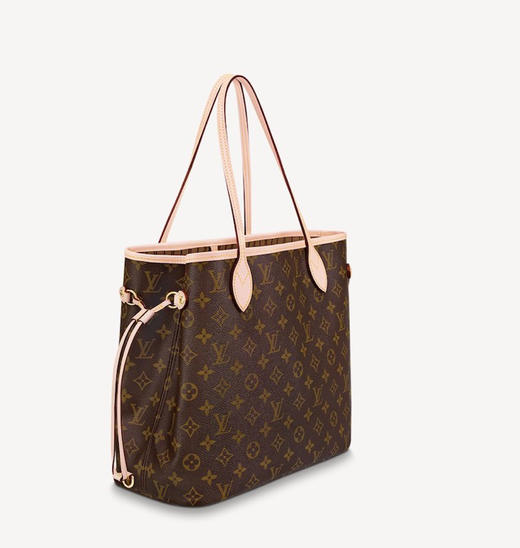【你好展厅现货款】路易·威登 LOUIS VUITTON  女士NEVERFULL中号手袋 老花/米 31x28x14cm 子母袋 M40995/M41177 商品图4