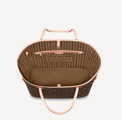 【你好展厅现货款】路易·威登 LOUIS VUITTON  女士NEVERFULL中号手袋 老花/米 31x28x14cm 子母袋 M40995/M41177 商品图5