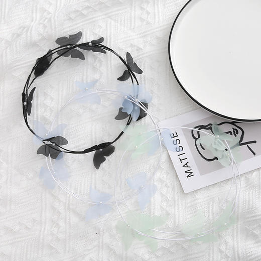 七夕新品*纯手工蝴蝶绳珍珠花束配件 5条/包 商品图9