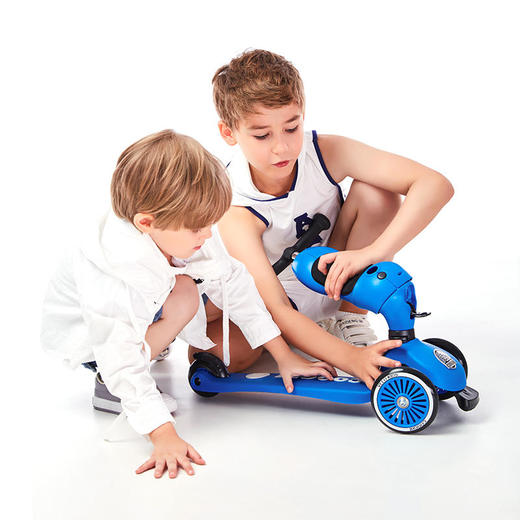 COOGHI酷骑儿童滑板车可坐可骑滑两用玩具车2-3-5岁宝宝三轮童车（V1/V2/V3经典款不发光） 商品图2