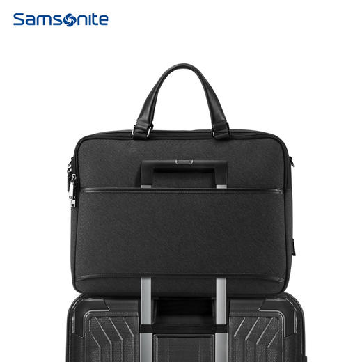 新秀丽立体格纹三仓分区商务公文包NO6*002 商品图7