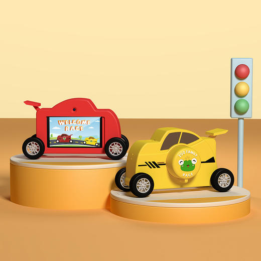 萌宝新款3岁双摄小相机WIFI赛车迷你单反 商品图1