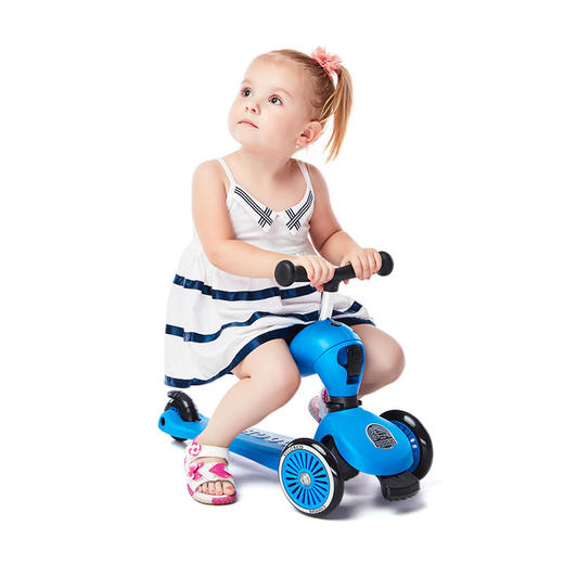 COOGHI酷骑儿童滑板车可坐可骑滑两用玩具车2-3-5岁宝宝三轮童车（V1/V2/V3经典款不发光） 商品图1