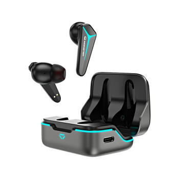 魔声（Monster） Mission V1蓝牙耳机真无线半入耳游戏低延迟音乐通用无线充电通话降噪 时尚黑 商品图0