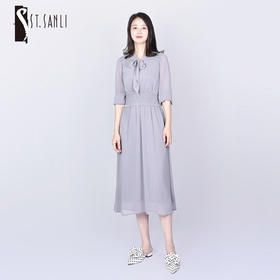 圣三利女装夏季中长款雪纺连衣裙SL2117158