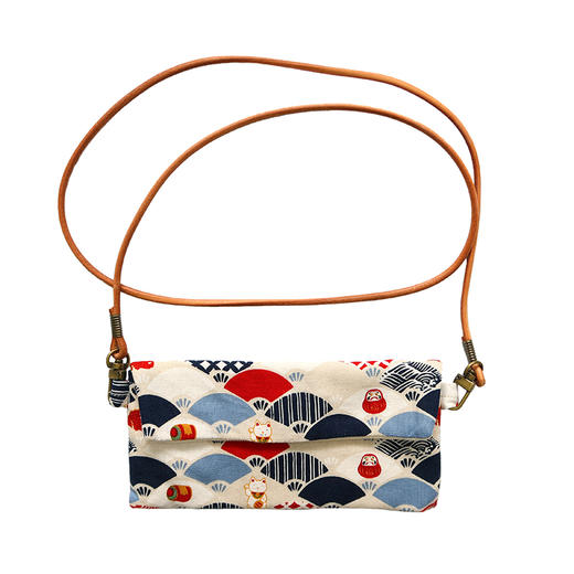 HUJI祤集Comfy斜挎包风の花扇面达摩 商品图1