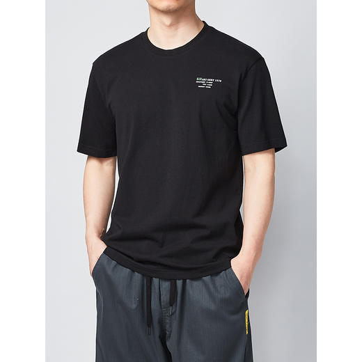 墨麦客男装2021夏季新款圆领简约印花短袖T恤男宽松全棉体恤70123 商品图1