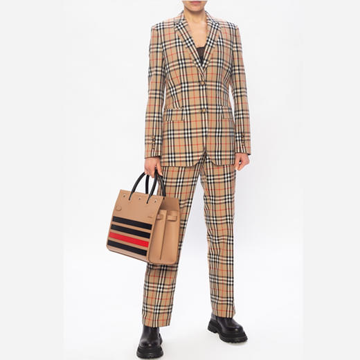 【二】BURBERRY 博柏利 Vintage 格纹羊毛量裁长裤 女休闲裤 格子 8033467 A7028 商品图1