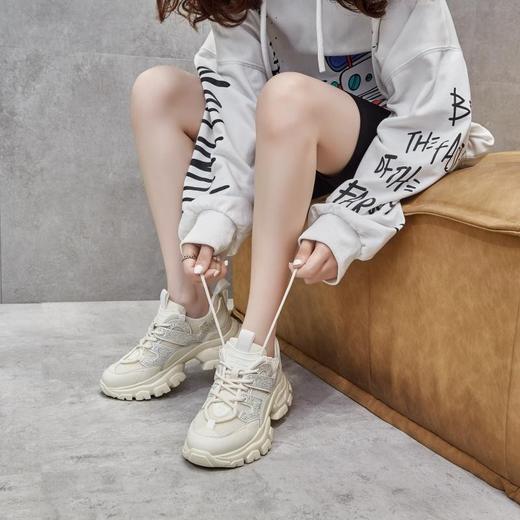 lfgj jeans BP501时尚亮钻老爹鞋，轻微色差，介意慎拍 商品图3