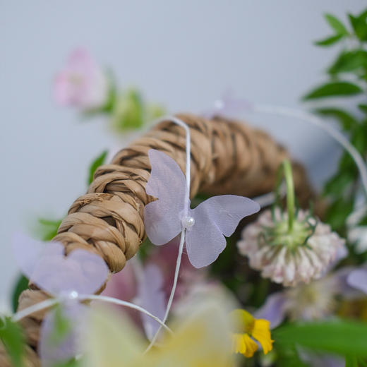 七夕新品*纯手工蝴蝶绳珍珠花束配件 5条/包 商品图5