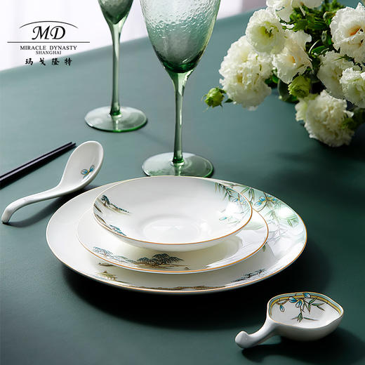 【春上新】10楼玛戈隆特西湖盛宴32头餐具吊牌价4888元活动价4155元 商品图6