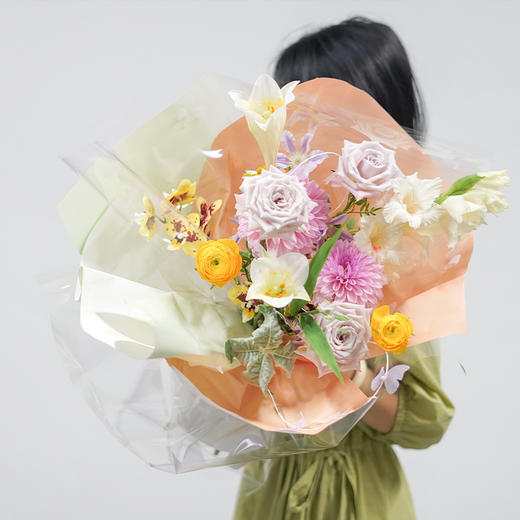 七夕新品*纯手工蝴蝶绳珍珠花束配件 5条/包 商品图0