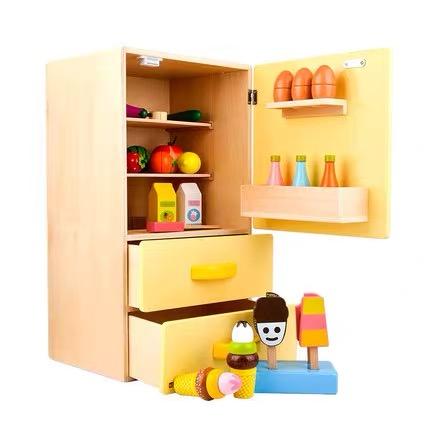 ToyWoo儿童过家家木制小家电冰箱切水果仿真玩具 商品图3