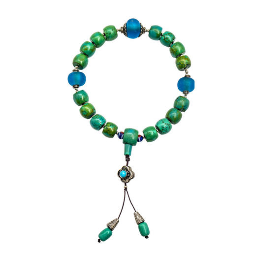 吉祥天地 绿松石十八子手持男女款手链 商品图1
