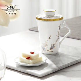 【春上新】10楼玛戈隆特进博盛宴珐琅彩三件套滤茶杯吊牌价768元活动价648元