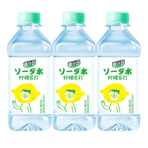 椰汁岛柠檬味苏打水 350ml*12瓶/件 商品图0