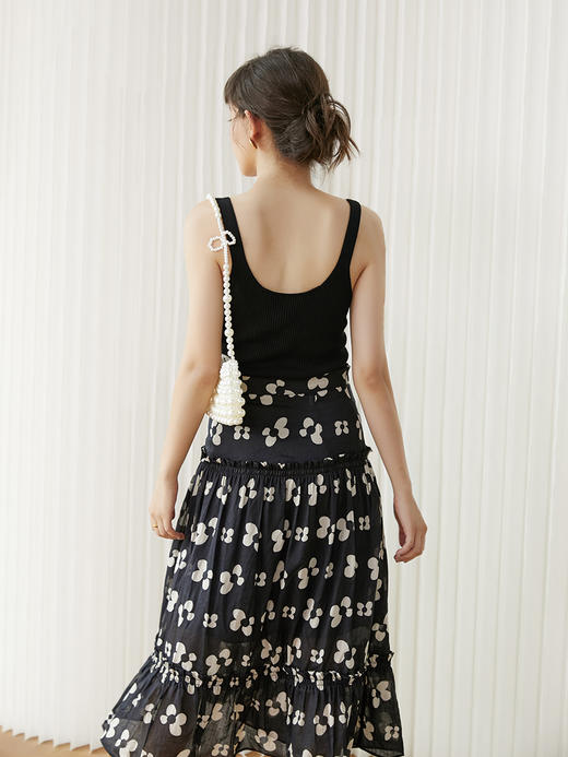 HeyDress法式V领吊带女夏季性感短款针织背心复古外穿内搭时尚百搭小吊带 商品图1