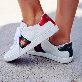 Gucci/古驰Ace蜜蜂刺绣休闲运动鞋-纳德隆国际卡8折
