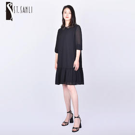 圣三利女装夏季中长款雪纺连衣裙SL221L02