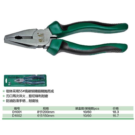 精品欧式钢丝钳 商品图1