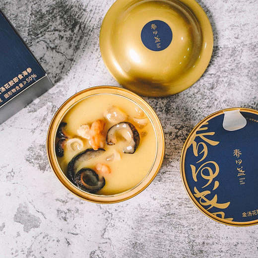 【已下架】春回盏 金汤花胶即食海参150g/3盒装 营养美味补充胶原蛋白[福利品] 商品图3