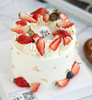 【生日蛋糕】白底草莓装饰 商品缩略图0