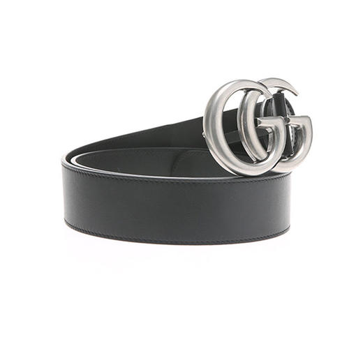 Gucci/古驰黑色双G徽标腰带宽4cm-纳德隆国际卡5折 商品图3
