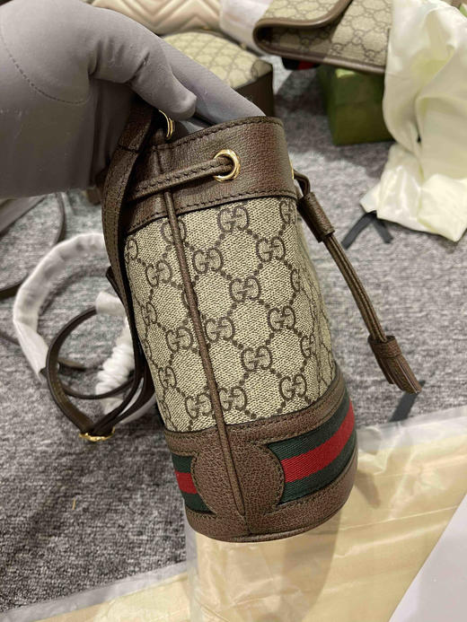 Gucci迷你水桶包，原单，对花对版，非低端，经典必入款 商品图6