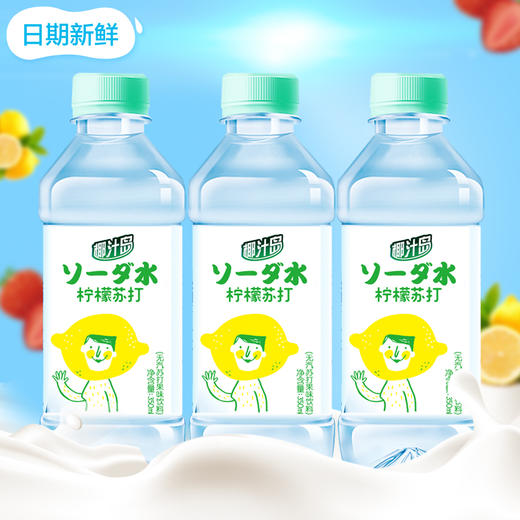 椰汁岛柠檬味苏打水 350ml*12瓶/件 商品图1