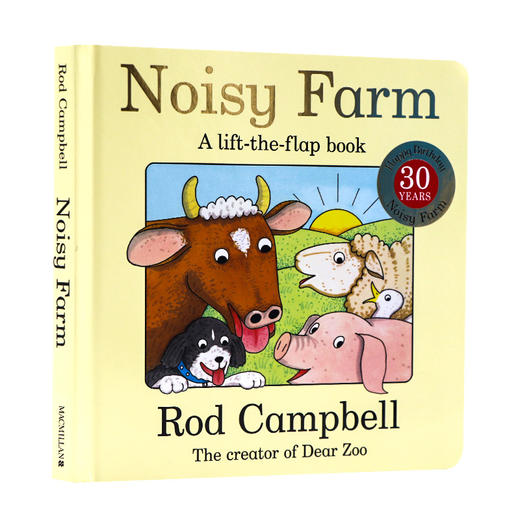 热闹的农场 英文原版 Noisy Farm 纸板翻翻书 Dear zoo同作者 Rod Campbell 英文版幼儿英语启蒙绘本 进口原版书籍 商品图0