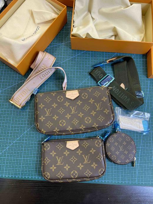 LV经典5合一，ding级原单，乱真无压力，限时特价🉐️，肩带可选绿色或粉色，全套礼盒包装 商品图3