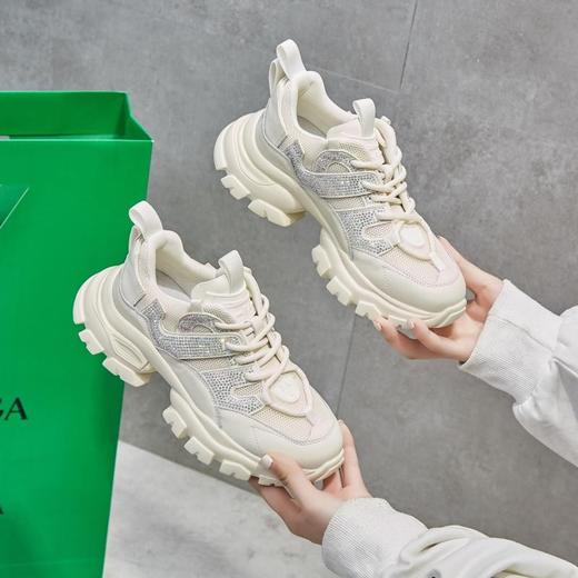 lfgj jeans BP501时尚亮钻老爹鞋，轻微色差，介意慎拍 商品图2