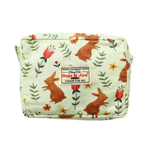 HUJI祤集Motley收纳包插画花花兔 商品图1