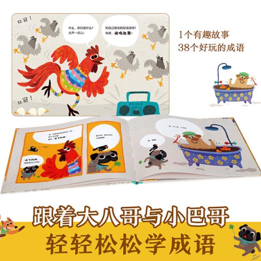 【神奇麻麻】作者亲签-乐乐趣-原创成语启蒙绘本-大八哥与小巴哥礼盒装 商品图4
