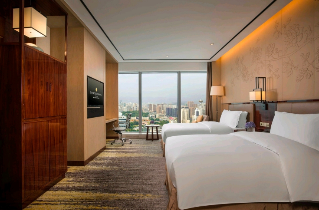 世茂豪华双床房-单早福州世茂洲际酒店