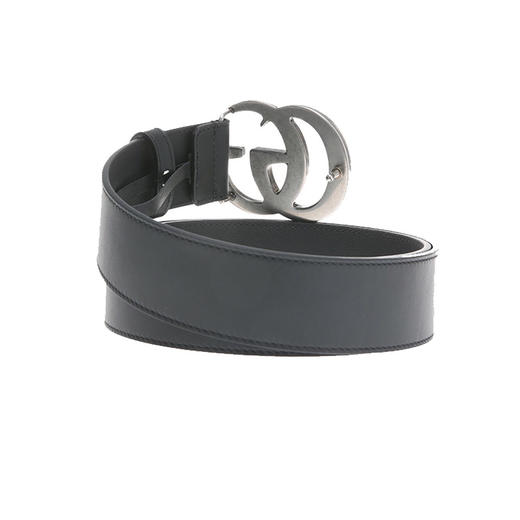 Gucci/古驰黑色双G徽标腰带宽4cm-纳德隆国际卡5折 商品图2