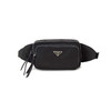 PRADA 普拉达 女士 Re-Nylon 再生尼龙珐琅金属三角形徽标腰包 黑色 1BL010 064 F0002 YOO 商品缩略图0