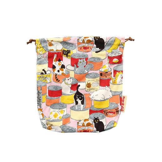 HUJI祤集Tidy收纳袋插画罐头猫咪 商品图1