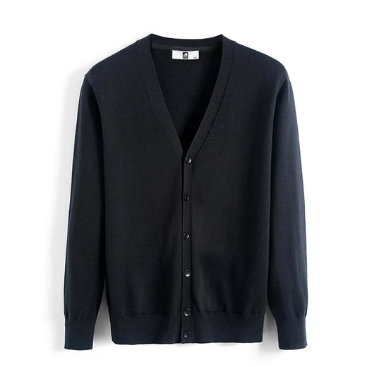 墨麦客男装2021春秋季新款V领针织开衫外套男士情侣宽松毛衣薄款 商品图4