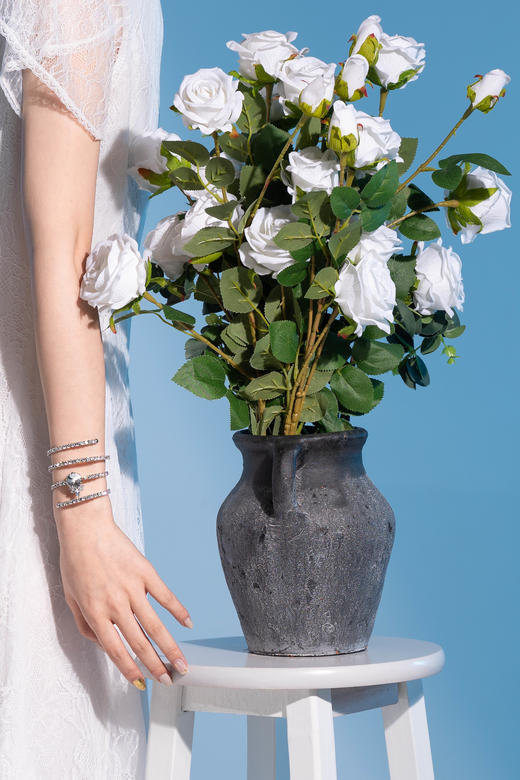 【花瓣袖礼服裙】臣禾立体修身裁剪连衣裙9212024476 商品图4