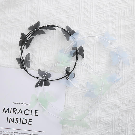 七夕新品*纯手工蝴蝶绳珍珠花束配件 5条/包 商品图10