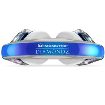 魔声（Monster） Diamondz钻石之泪 降噪耳机 有线头戴式重低音游戏耳机电脑吃鸡音乐耳麦 蓝色 商品图1