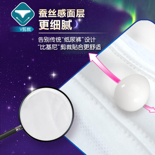 Libresse薇尔裤型卫生巾L码3片×20包整箱装  舒适V感极薄棉柔 商品图3