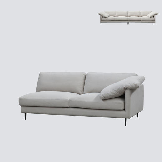 NS家居 ns furniture软包布艺转角多人组合沙发NSSF-5408-05KD/49L KD/80KD 商品图3